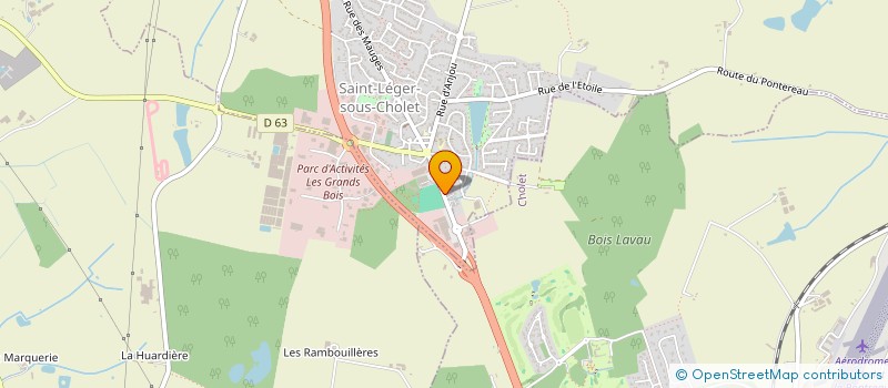 localisation de l'entreprise MODEMA AGRI  SAINT-LEGER-SOUS-CHOLET