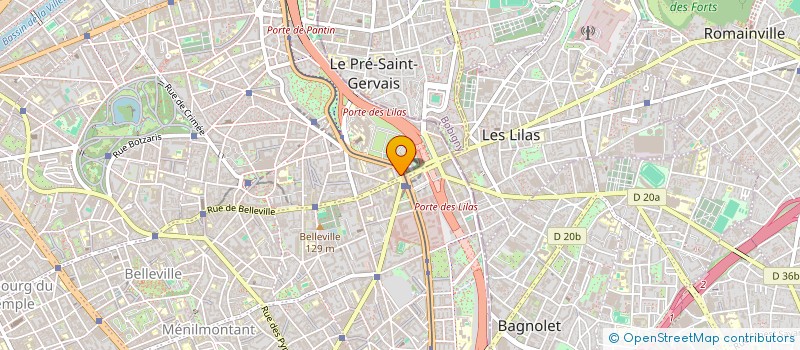 localisation de l'entreprise MODEMAQ  PARIS