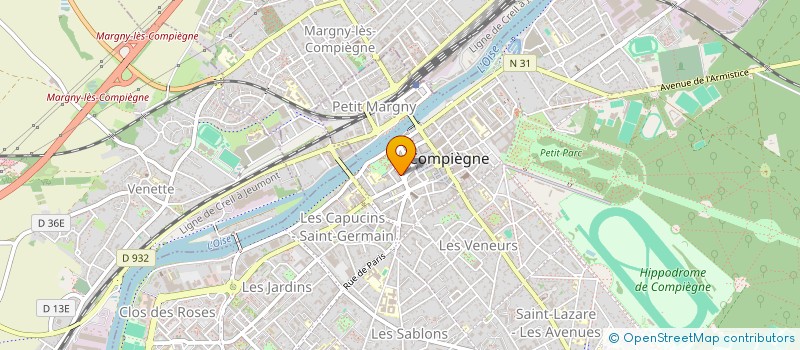 localisation de l'entreprise MODENA  COMPIEGNE