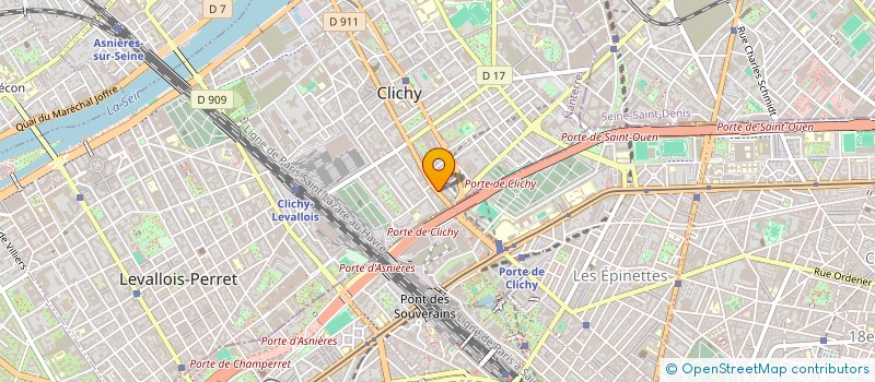 localisation de l'entreprise MODENE à CLICHY