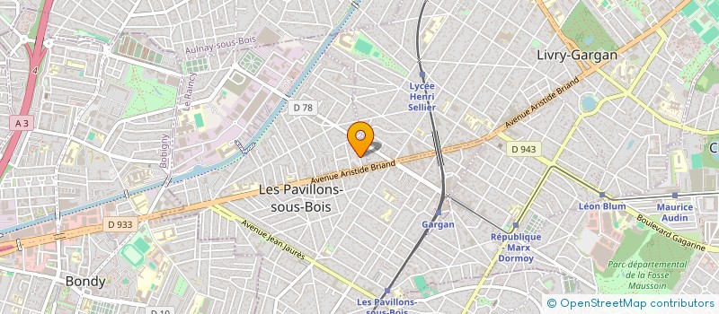 localisation de l'entreprise MODERN ASCENSEUR à LES PAVILLONS-SOUS-BOIS