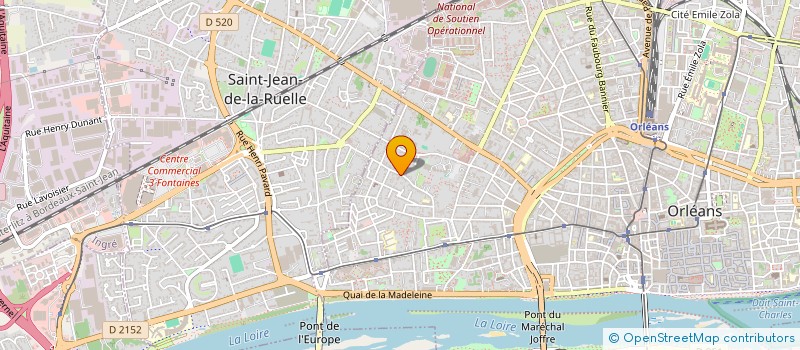 localisation de l'entreprise MODERN'AUTO à ORLEANS