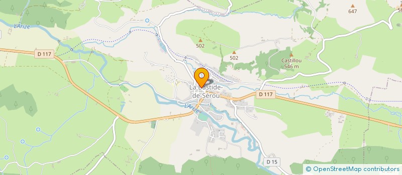 localisation de l'entreprise MODERN BALLET à LA BASTIDE-DE-SEROU
