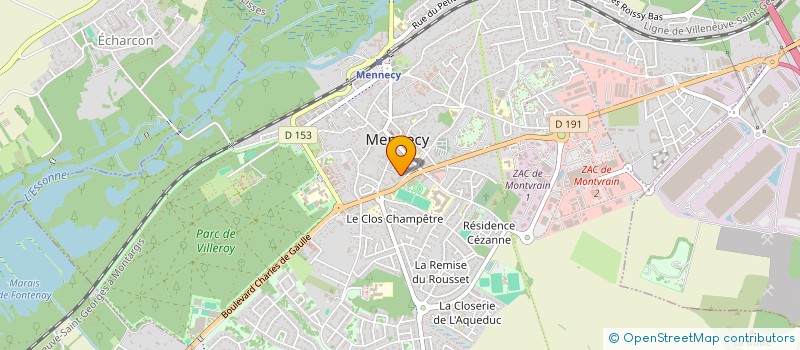 localisation de l'entreprise MODERN COMBLES  MENNECY