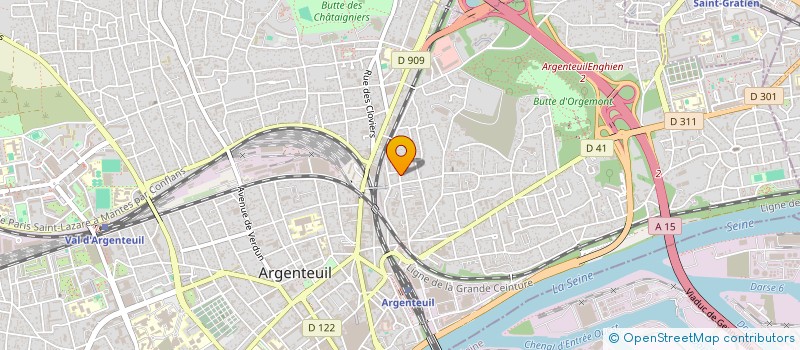localisation de l'entreprise MODERN COURSES TRANSPORTS à ARGENTEUIL