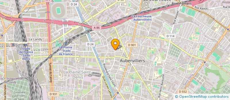localisation de l'entreprise MODERN DAYS  AUBERVILLIERS