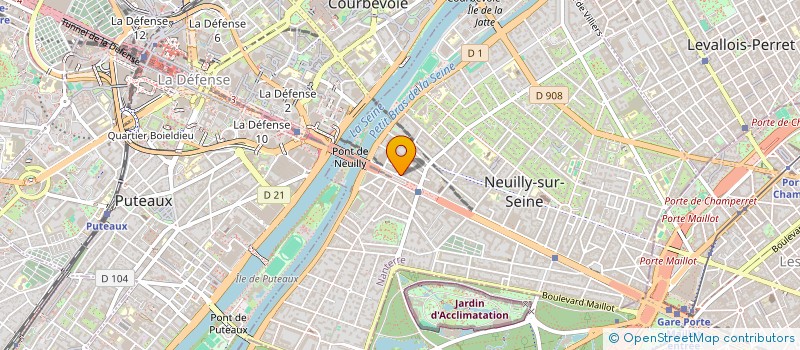 localisation de l'entreprise MODERN'HABITAT à NEUILLY-SUR-SEINE
