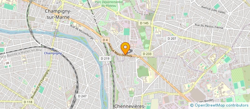 localisation de l'entreprise MODERN HOMES à CHAMPIGNY-SUR-MARNE