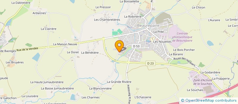 localisation de l'entreprise MODERN'IZ à LES HERBIERS
