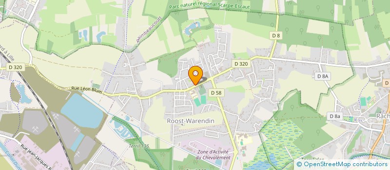 localisation de l'entreprise MODERN JAZZ  ROOST-WARENDIN