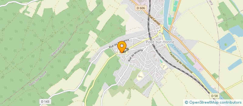 localisation de l'entreprise MODERN'JAZZ ATTITUDE  PONT-SUR-YONNE