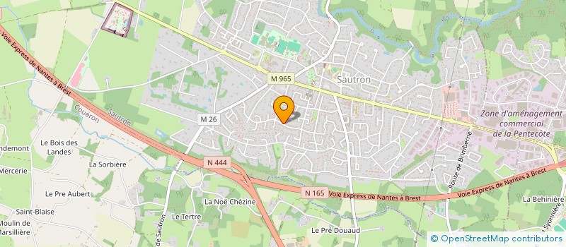 localisation de l'entreprise MODERN JAZZ STRETCHING CLUB SAUTRONNAIS à SAUTRON