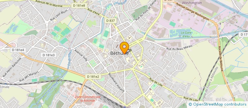 localisation de l'entreprise MODERN'MOBILIER S A  BETHUNE