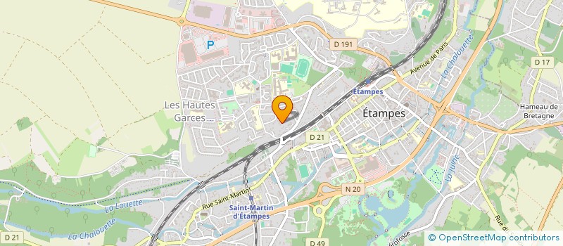 localisation de l'entreprise MODERN MUSE à ETAMPES