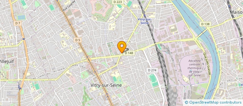 localisation de l'entreprise MODERN OPTIC  VITRY-SUR-SEINE