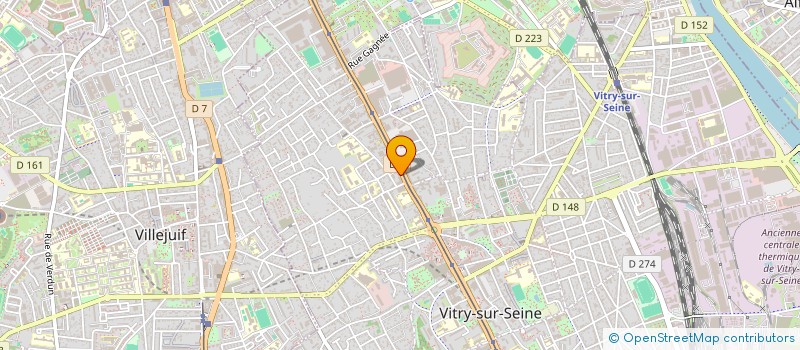 localisation de l'entreprise MODERN'PIERRE à VITRY-SUR-SEINE