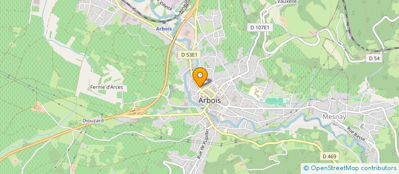 localisation de l'entreprise MODERN PRESSING à ARBOIS