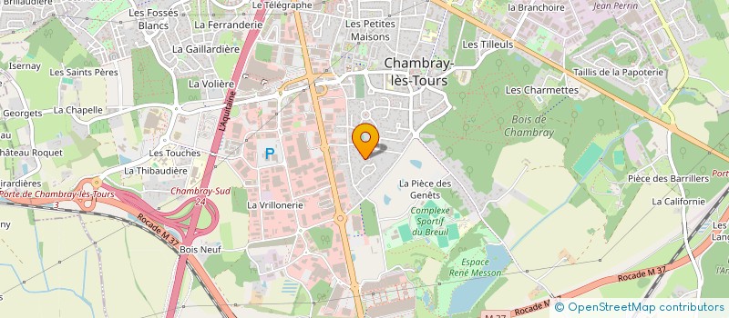 localisation de l'entreprise MODERN SECURITE  CHAMBRAY-LES-TOURS