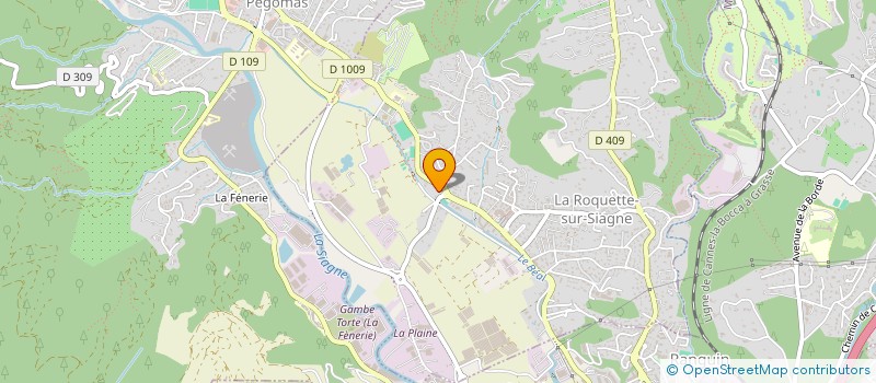 localisation de l'entreprise MODERN'TELECOM à LA ROQUETTE-SUR-SIAGNE
