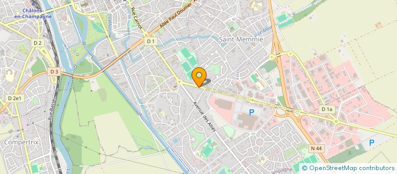 localisation de l'entreprise MODERNE 66 à CHALONS-EN-CHAMPAGNE