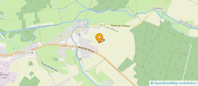 localisation de l'entreprise MODERNE  ANCIER