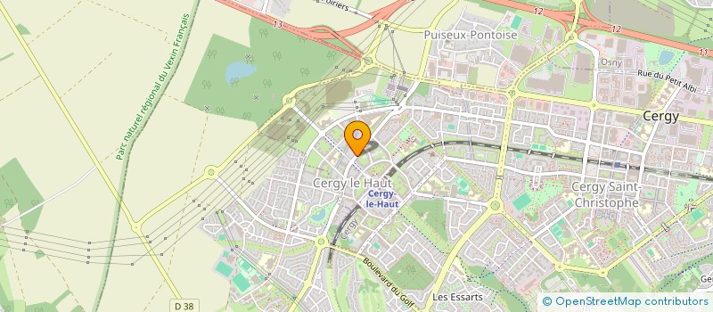 localisation de l'entreprise MODERNE B.T.P.  CERGY