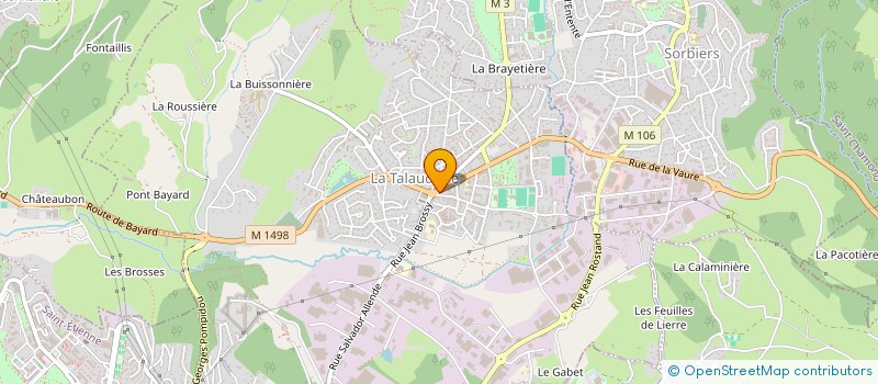 localisation de l'entreprise MODERNE DE BRAVOURE COURTOISE à LA TALAUDIERE