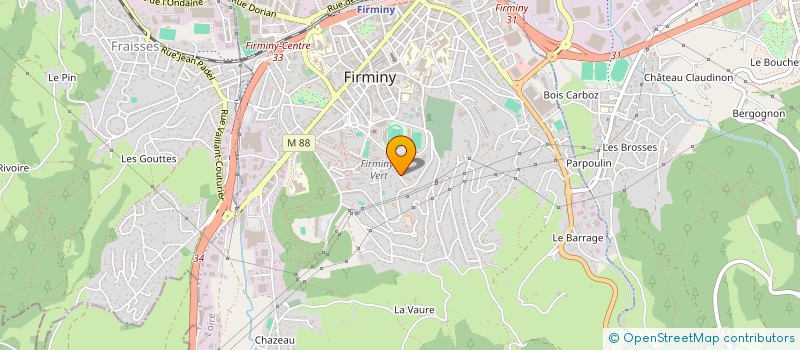 localisation de l'entreprise MODERNE TRANSPORT à FIRMINY
