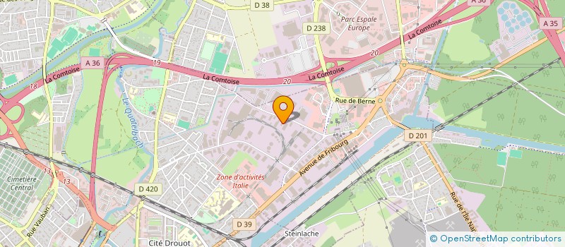 localisation de l'entreprise MODERNES TOUS MATERIAUX à ILLZACH