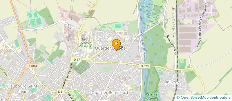 localisation de l'entreprise MODERNISTA à SAINT-QUENTIN