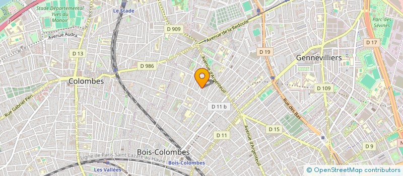 localisation de l'entreprise MODESTARE  BOIS-COLOMBES