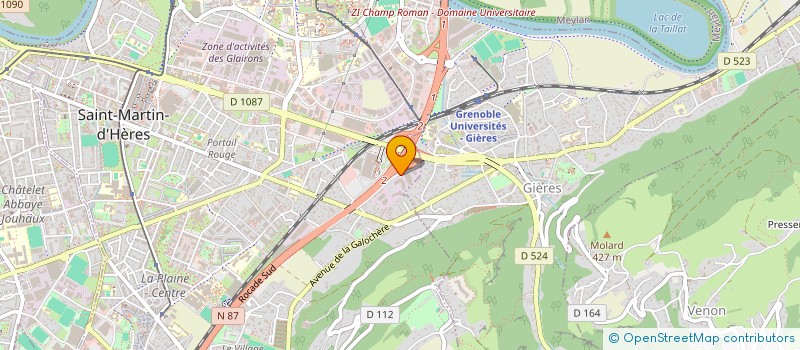 localisation de l'entreprise MODESTE INVEST  SAINT-MARTIN-D'HERES