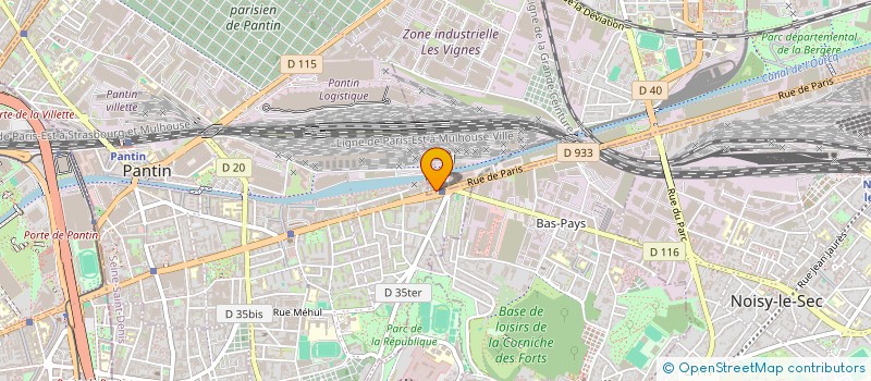 localisation de l'entreprise MODEVA  BOBIGNY