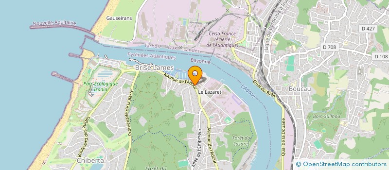 localisation de l'entreprise MODEX à ANGLET