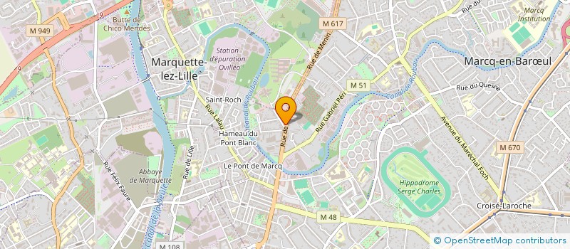 localisation de l'entreprise MODHERA à MARCQ-EN-BARŒUL