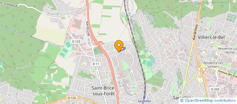 localisation de l'entreprise MODIM COUTURE  SAINT-BRICE-SOUS-FORET