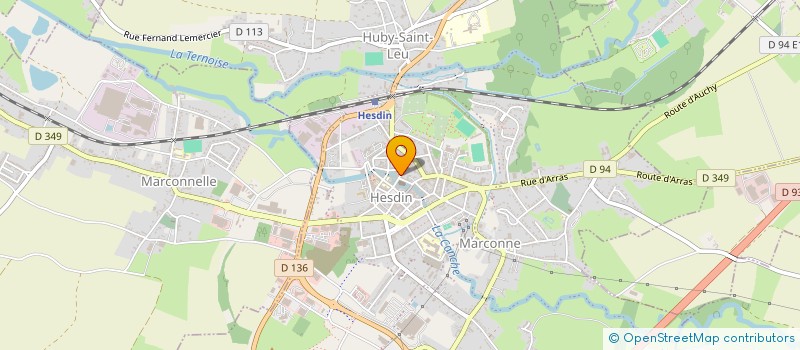 localisation de l'entreprise MODINE'S  HESDIN