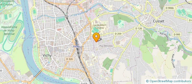 localisation de l'entreprise MODIS à CUSSET