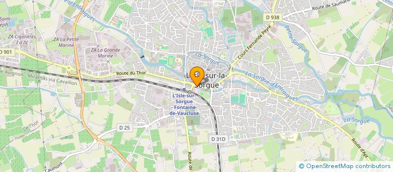 localisation de l'entreprise MODIS à L'ISLE-SUR-LA-SORGUE