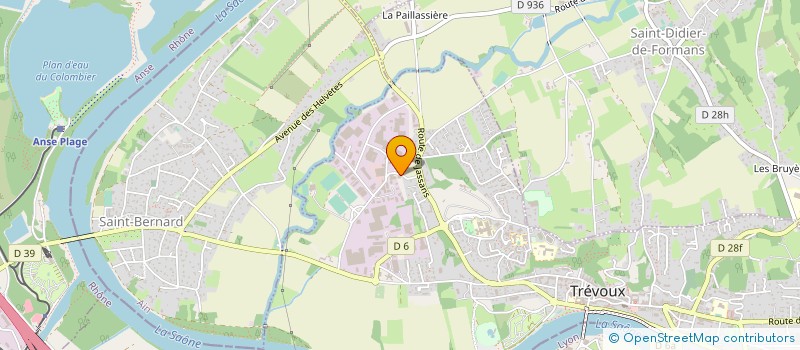 localisation de l'entreprise MODIS-CLARTEX à TREVOUX