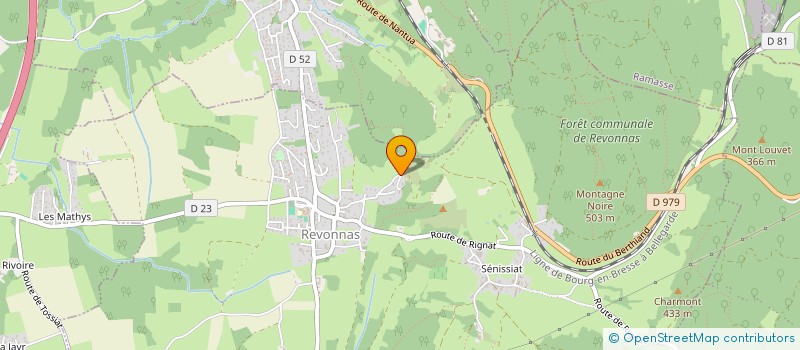 localisation de l'entreprise MODIZE  REVONNAS