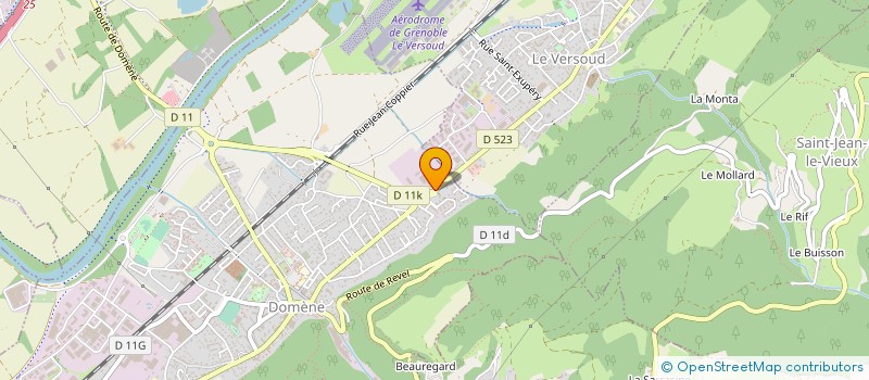 localisation de l'entreprise MODLOC MBTP à DOMENE