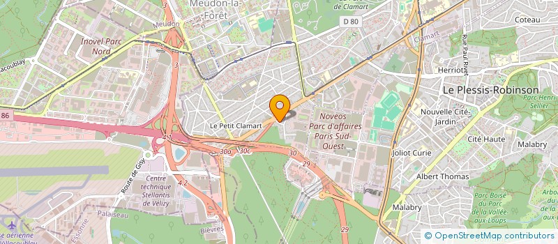 localisation de l'entreprise MODLYN à CLAMART