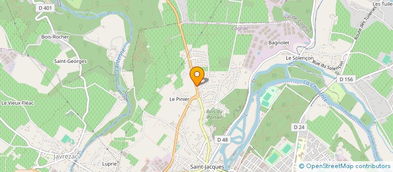 localisation de l'entreprise MODO à COGNAC