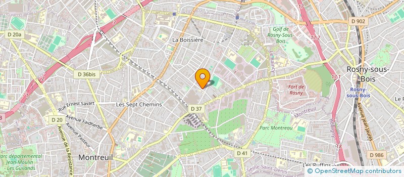 localisation de l'entreprise MODO  MONTREUIL