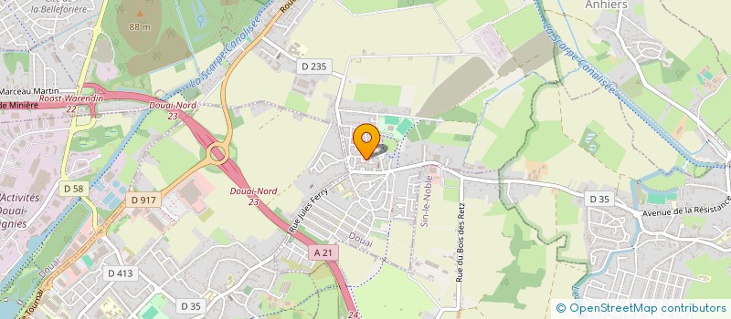 localisation de l'entreprise MODOP INGENIERIE  DOUAI