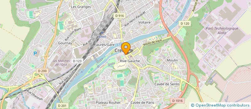 localisation de l'entreprise MODOU  CREIL