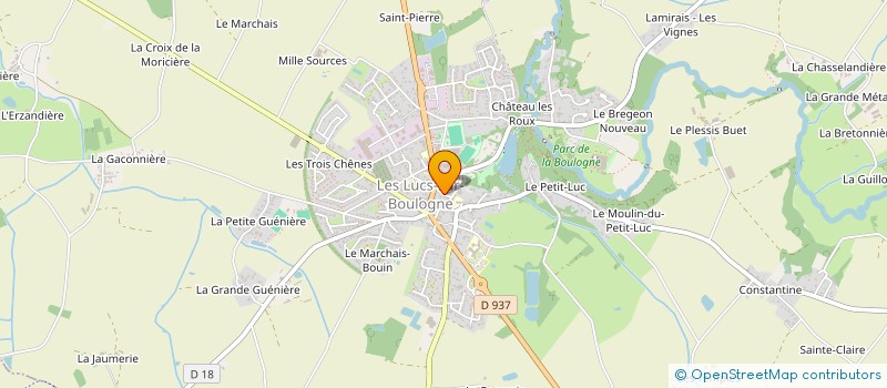 localisation de l'entreprise MODU'LOGIS  LES LUCS-SUR-BOULOGNE