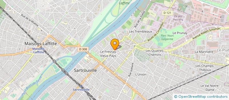 localisation de l'entreprise MODUL'AVENTURES à SARTROUVILLE