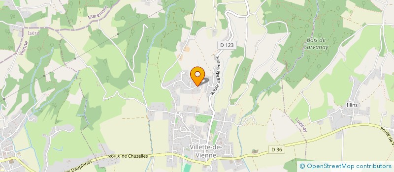 localisation de l'entreprise MODUL FINANCES  VILLETTE-DE-VIENNE